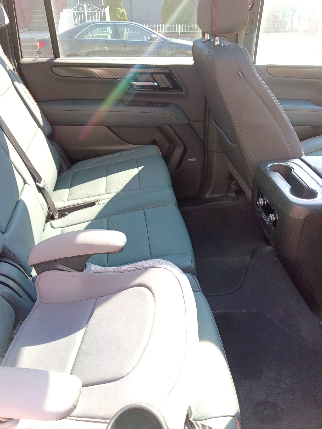 Clean SUV back seat